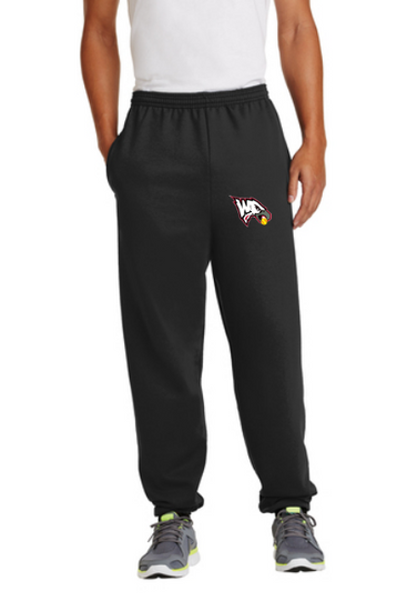 WCT Eagles Adult Open Bottom Sweatpants EMBROIDERED