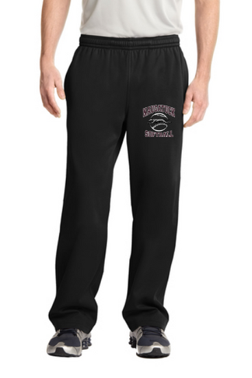 Naugatuck Softball Embroidered Open Bottom Sweatpants
