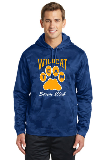 Wildcat Swim Club Camo Hooded Sweatshirt