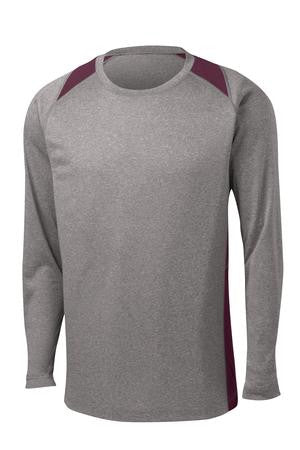 Long-sleeve 2 Tone Heathered T-Shirt