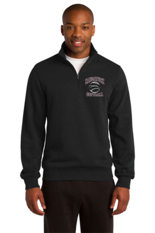 Naugatuck Softball Unisex 1/4 Zip Embroidered Sweatshirt