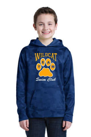 Wildcat Swim Club Camo Hooded Sweatshirt