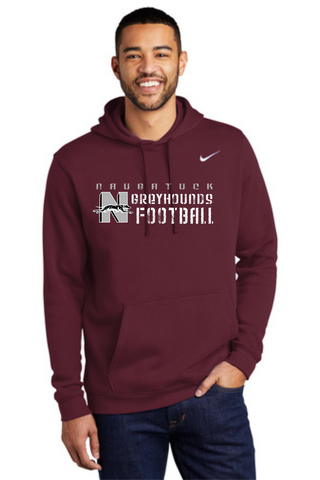 Naugatuck Football NIKE Cotton Blend Hooded Sweatshirt