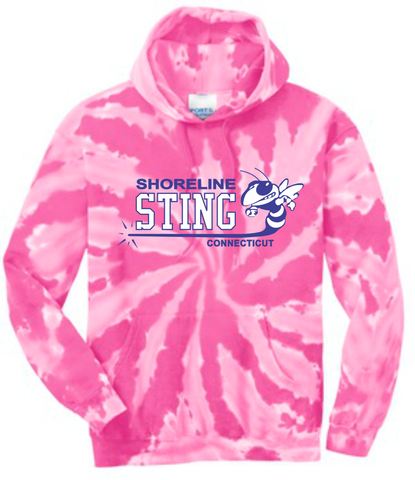 Shoreline Sting Youth & Adult Tye-Dyed Hooded Sweatshirt